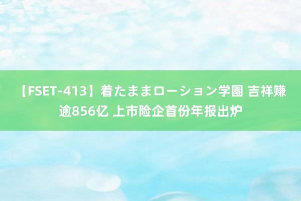 【FSET-413】着たままローション学園 吉祥赚逾856亿 上市险企首份年报出炉