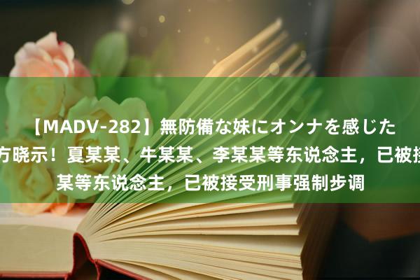 【MADV-282】無防備な妹にオンナを感じたボク。 3 济南警方晓示！夏某某、牛某某、李某某等东说念主，已被接受刑事强制步调