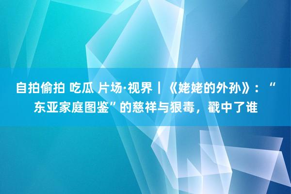 自拍偷拍 吃瓜 片场·视界｜《姥姥的外孙》：“东亚家庭图鉴”的慈祥与狠毒，戳中了谁